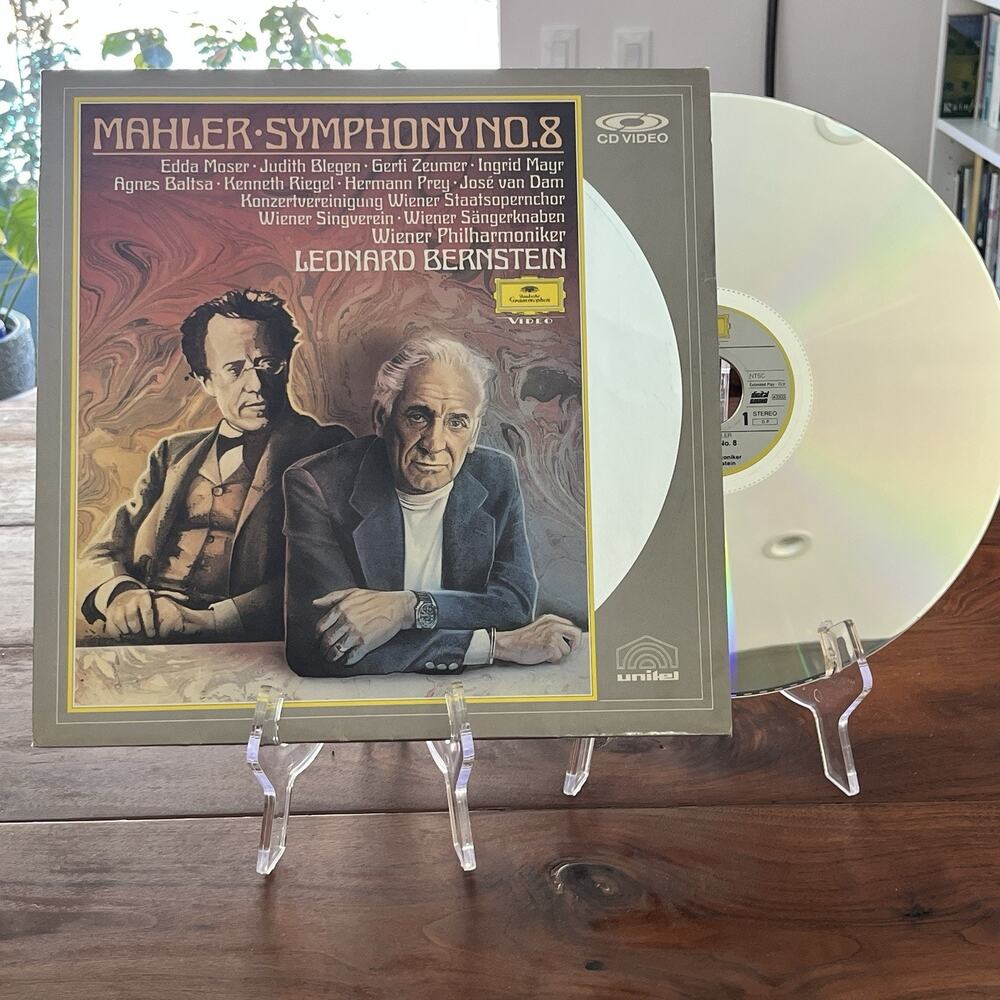 Mahler Bernstein Symphony No. 8 Wiener Philharmonic LaserDisc 1975 072 216-1